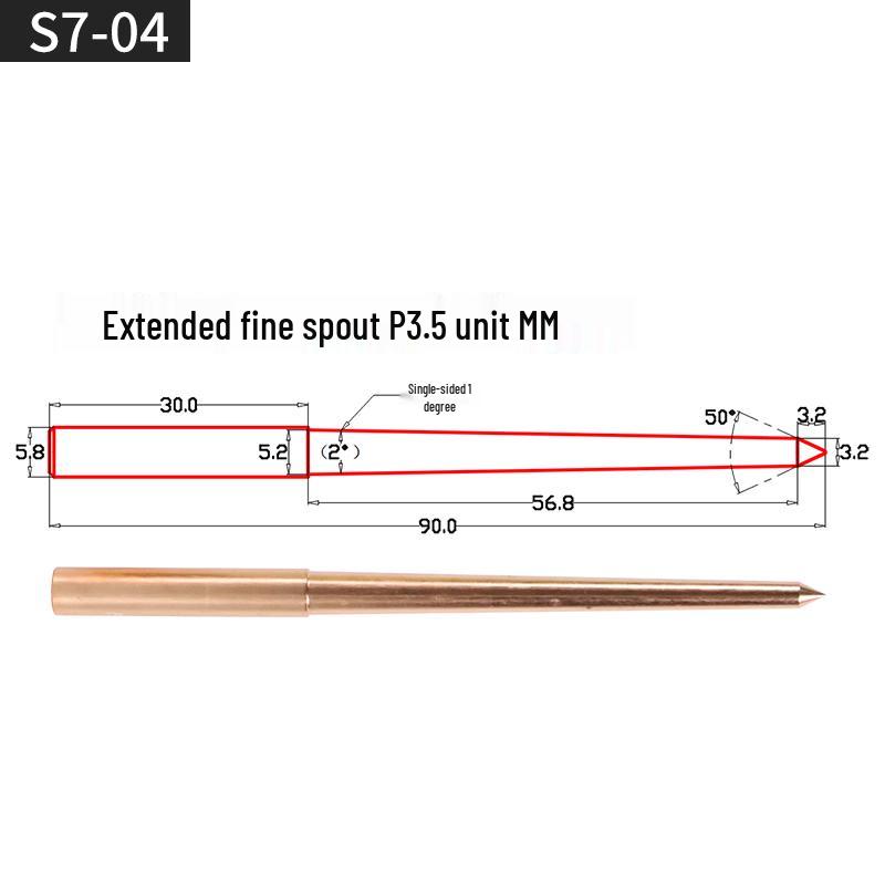 EDM Copper Electrode Rod - Fine Gate Submarine Red Copper