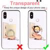 Cat Phone Ring Holder - EI Sonador Clear Cell Phone Ring Holder Transparent Stand Finger Grip (1 Silver + 1 Rose Gold Cat)