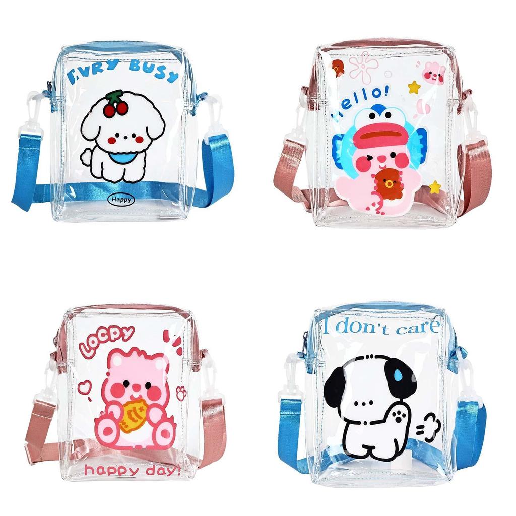 Loopy Cute Mini Transparent Pvc Phone Bag Small Crossbody Purse For Daily Use