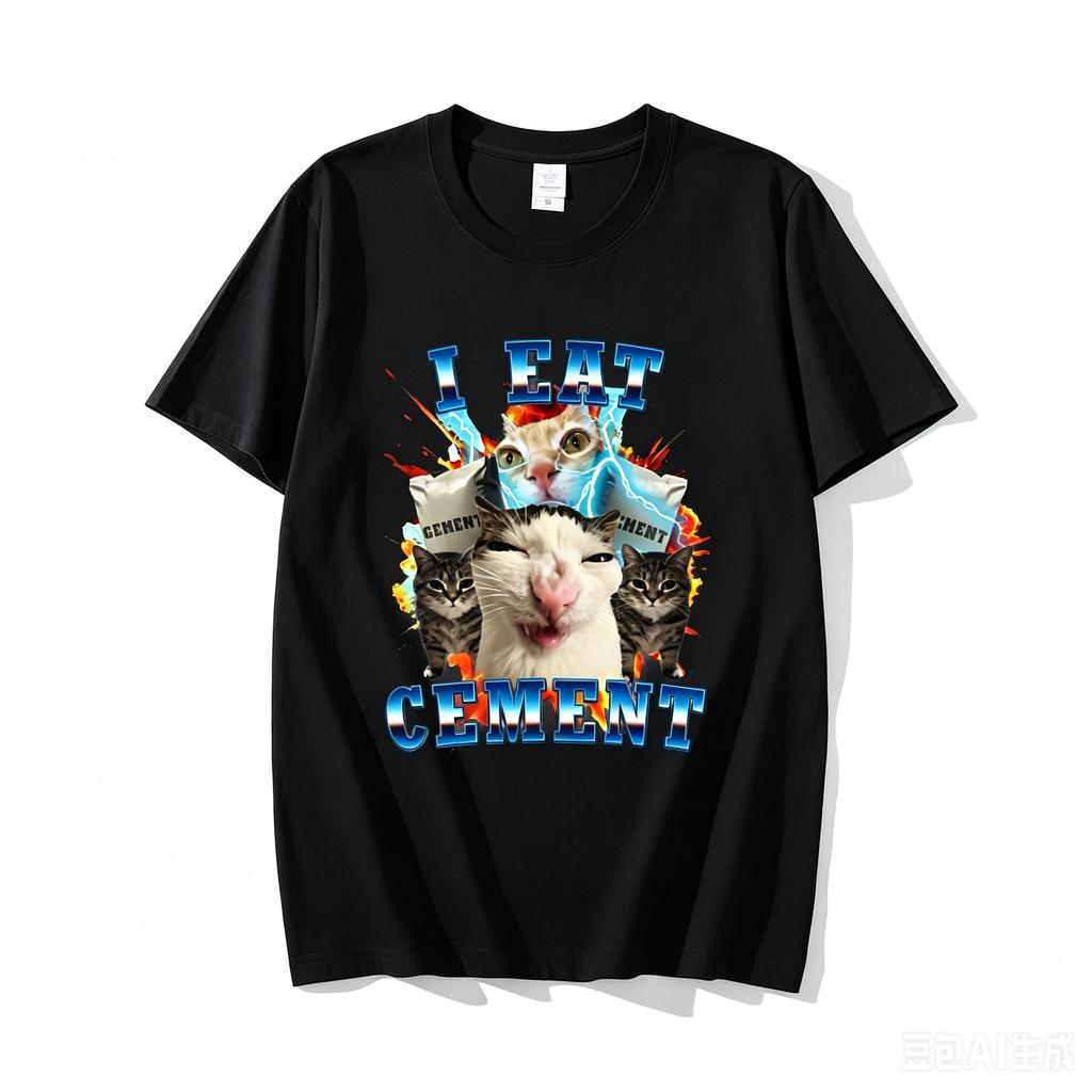 I Eat Ceunisext Funny Cat Meme Tee Shirt Cotton Short Sleeve Stupid Ugly Cats Printed T Shirt Casual O Neck Graphic Tees Tees