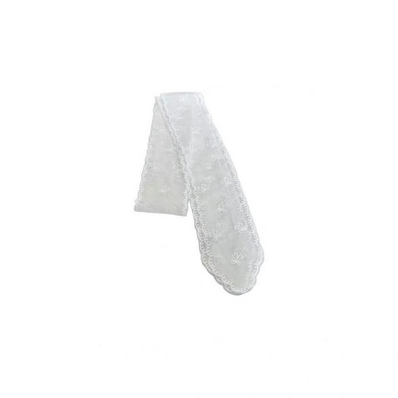 Bows, Pearl Strings, Silk Scarves, Summer Vacation Style, Atmosphere-enhancing Neckband Decoration, Hairband, Hair Ties
