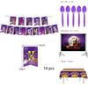 Cute Halloween Party Tableware Set With Plates Cups Napkins And Tablecloth New Halloween Theme Supplies