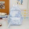 Schoolbag High Value Ins Tie-dye Backpack Women's 1011 New Large-capacity Junior High School Student Schoolbag Commuter Computer Backpack