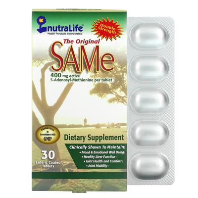 Original SAMe, 400 Mg, 30 Enteric-coated Tablets