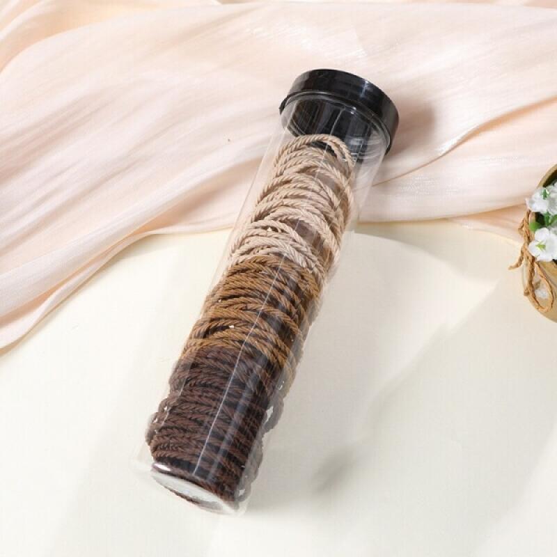 Набор высокоэластичных резинок для волос (100 резинок для волос) brown