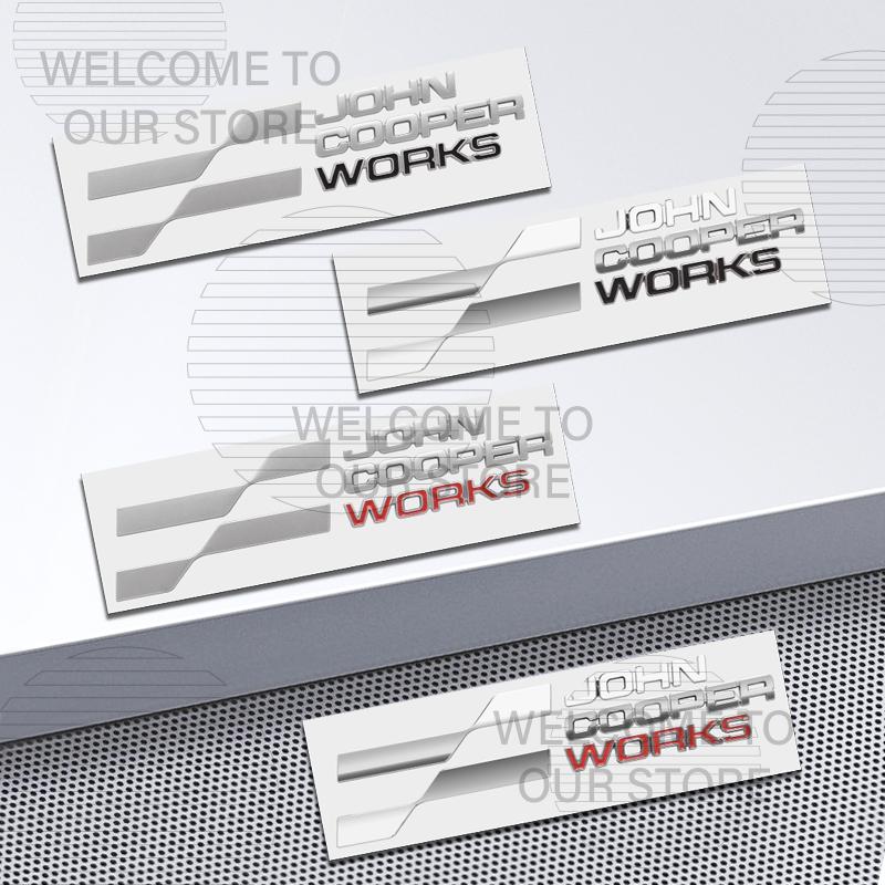 Decorazione Auto Metallo John Cooper Works JCW Emblema Lettere Adesivo 3D Per Mini Cooper S U25 J01 J05 F66 F65 F67 Adesivi Coda Posteriore Baule