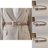 Womens Trendy Waist Belt With Alloy Buckle For Fashionable Spring Outfits