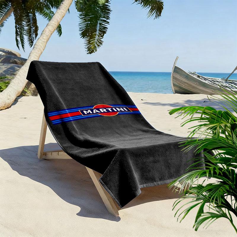 Asciugamano da Spiaggia Stampa Martini Racing, Asciugamano Grande Morbido ad Asciugatura Rapida per Spiaggia Campeggio Nuoto
