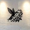 Metal Hummingbird Wall Artistic natureInspired Silhouette Decor