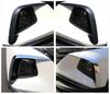 For Hyundai Tucson NX4 2020 2025 Front Fog Light Lamp Cover Trim Bumper Molding Eyebrow Eyelid Carbon Fiber Chrome Decoration