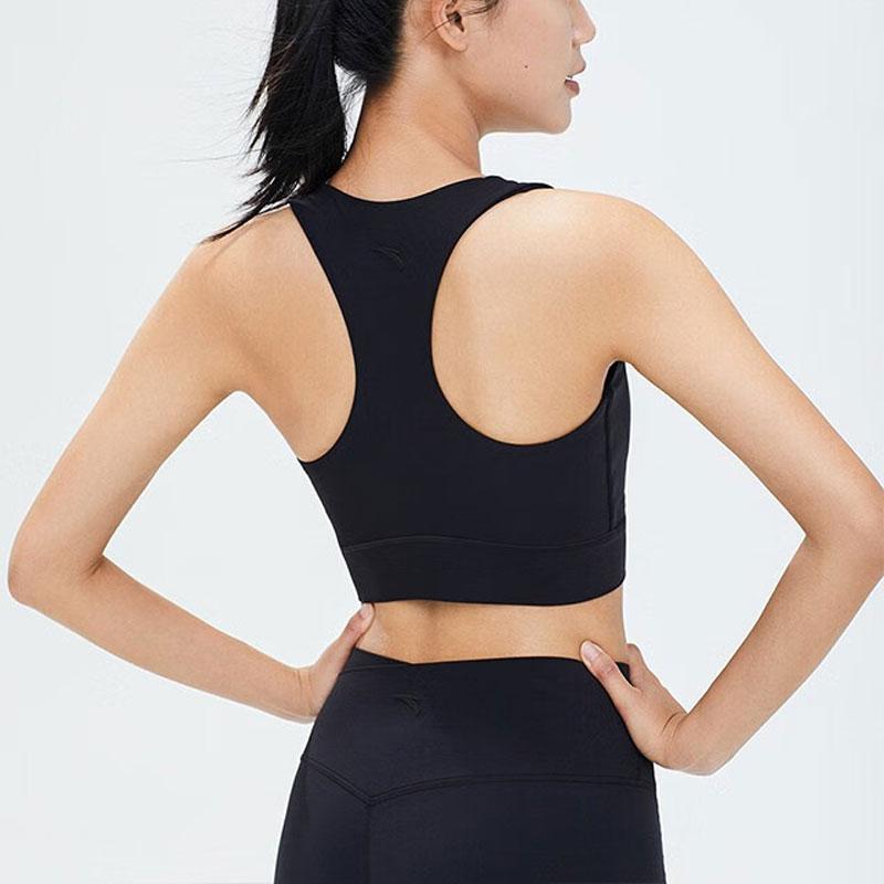 Anta Training Series Solid Color Yoga Fitness Sports Underwear Women Underwear Black 962337104-4