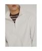 Binpolmen Textured Quarter-Zip Long-Sleeve T-Shirt White