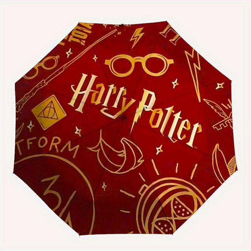 

1pc Harry Potter Automatic Umbrella - 8-Rib Foldable Design, Outdoor Adventures, Durable Canopy Material yy250827108