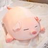 Simulated Pig Big Pillow Cute Lying Pig Stuffed Toy Doll Girl Holding Doll On Bed