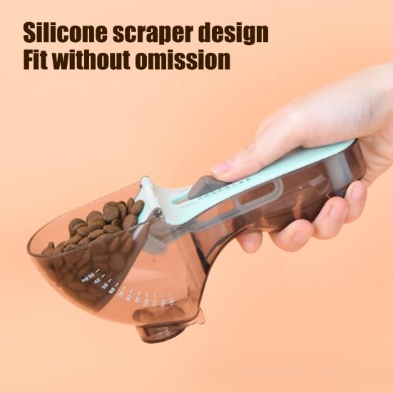 Pet Food Measuring Spoon Adjustable Pet Food Measuring Cup with Control Multi-functional Kitchen Flour Spoon for Coffee Sugar