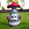 Resin Spooky Mutant Mushroom Decor Craft Halloween Decoration Unique Miniature Mushrooms Statue Multipurpose for Halloween Party