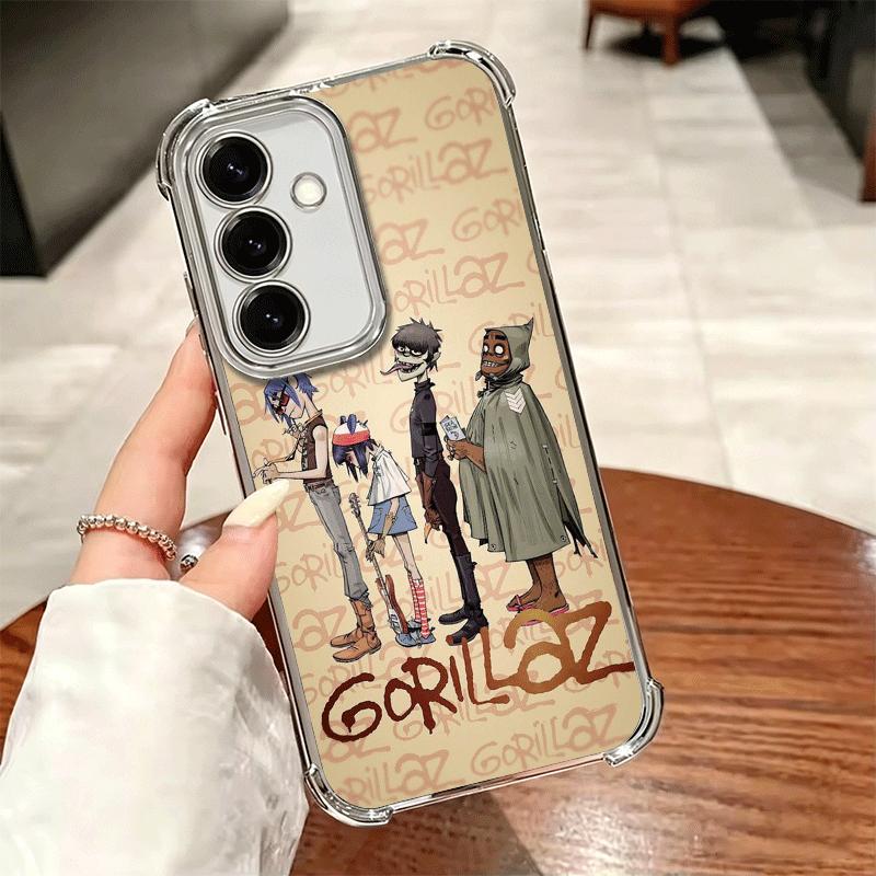 G-Gorillaz Anime Soft Phone Case For Samsung A17 A27 A07 A37 A57 A16 A56 A15 A55 A14 A54 A13 A53 A26 A36 A25 A35 A24 A34 A23 A33