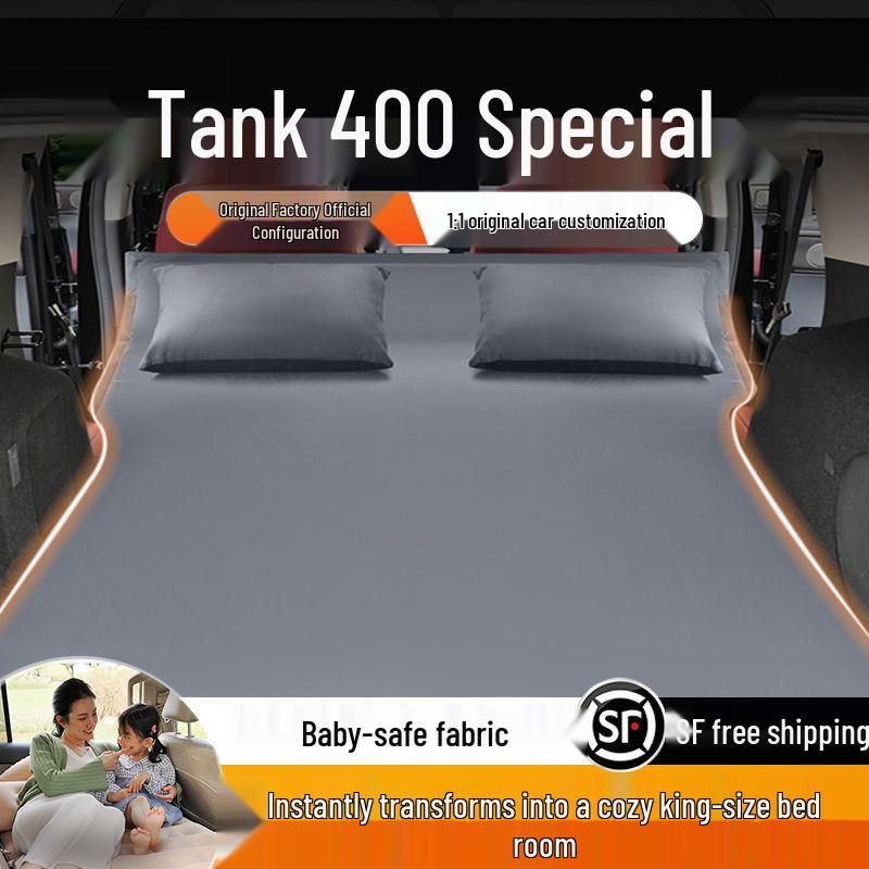 Tank 400 Inflatable Trunk Mattress: Rear Seat Sleeping Pad for Self-Driving Tours