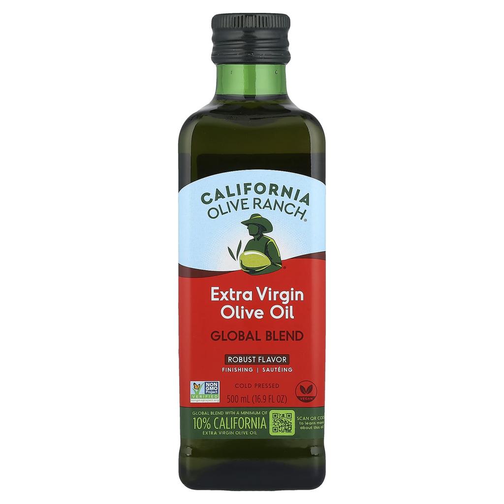 California Olive Ranch Extra Virgin Olive Oil, Global Blend, Robust, 500ml (16.9 Fl Oz)