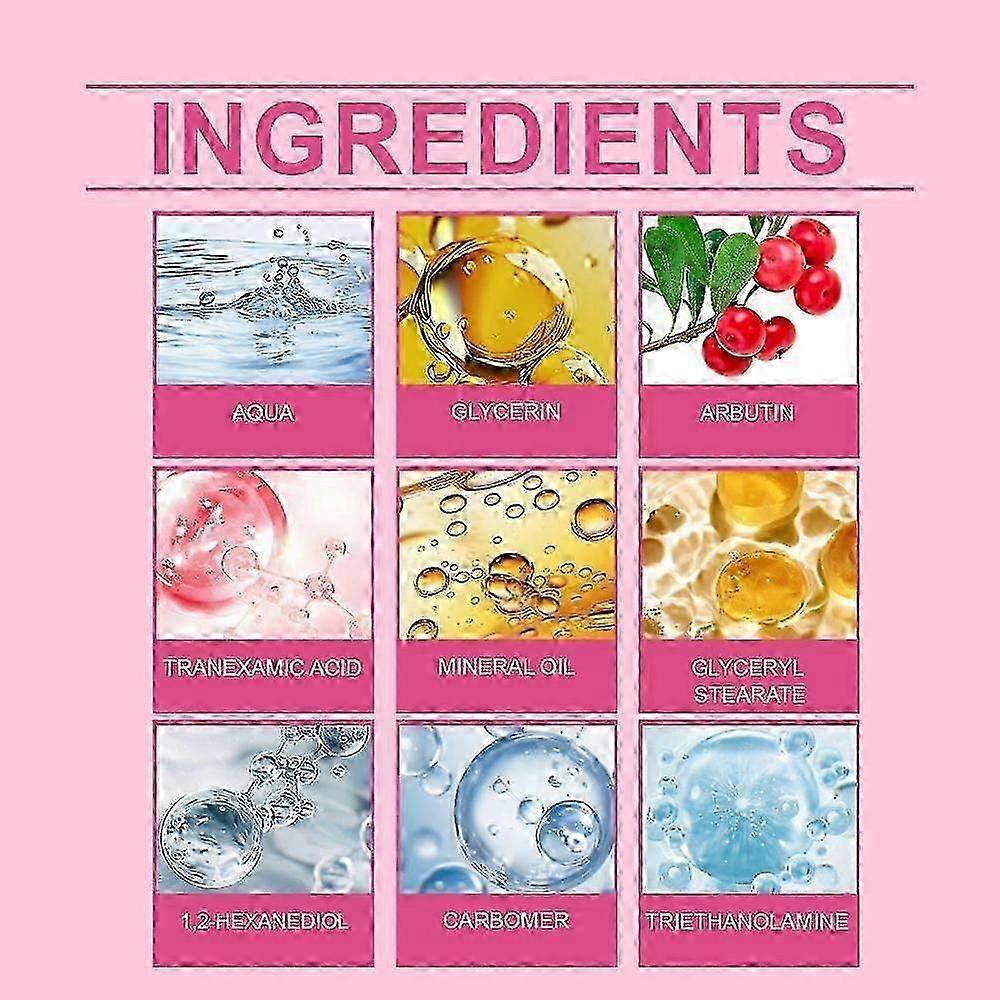 1-3X Arbutin 7% Tranexamic Acid 4% Cream, Anti-pigmetation & Brightening for Freckles, Blemishes & Even Skin ToneZZ60 New Arrival S03