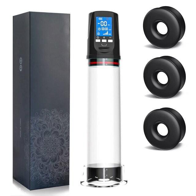 Electric Penis Pump Penis Enlargement Extend Pump Penis Trainer Male Masturbator Cock Vacuum Pump Adult Goods Sex Toy for Men