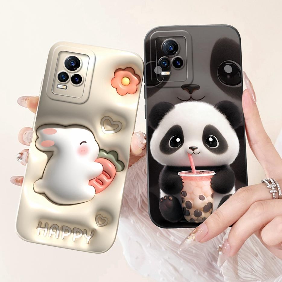For Vivo V21e 4G Case V2061 Cute Funny Animals Painted Cover Soft Silicone Phone Case For Vivo V21 V 21 e VivoV21e Fundas Bumper