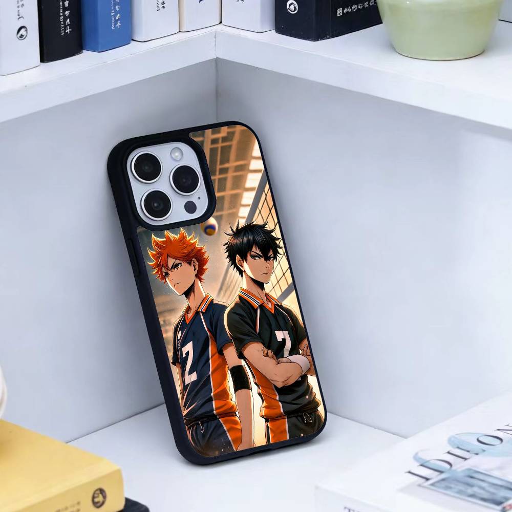 Anime H-Haikyuu Hinata Shoyo Handyhülle Für iPhone17,16,15,14,13 Plus,Pro Max Magnetisch Für Magsafe Kabelloses Laden