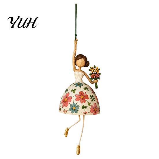Garden Branch Decoration Dancing Lady Hanging Ornament for Home Decor, Elegant Art Sculpture, Ornaments Creative Pendant Indoor Outdoor Window