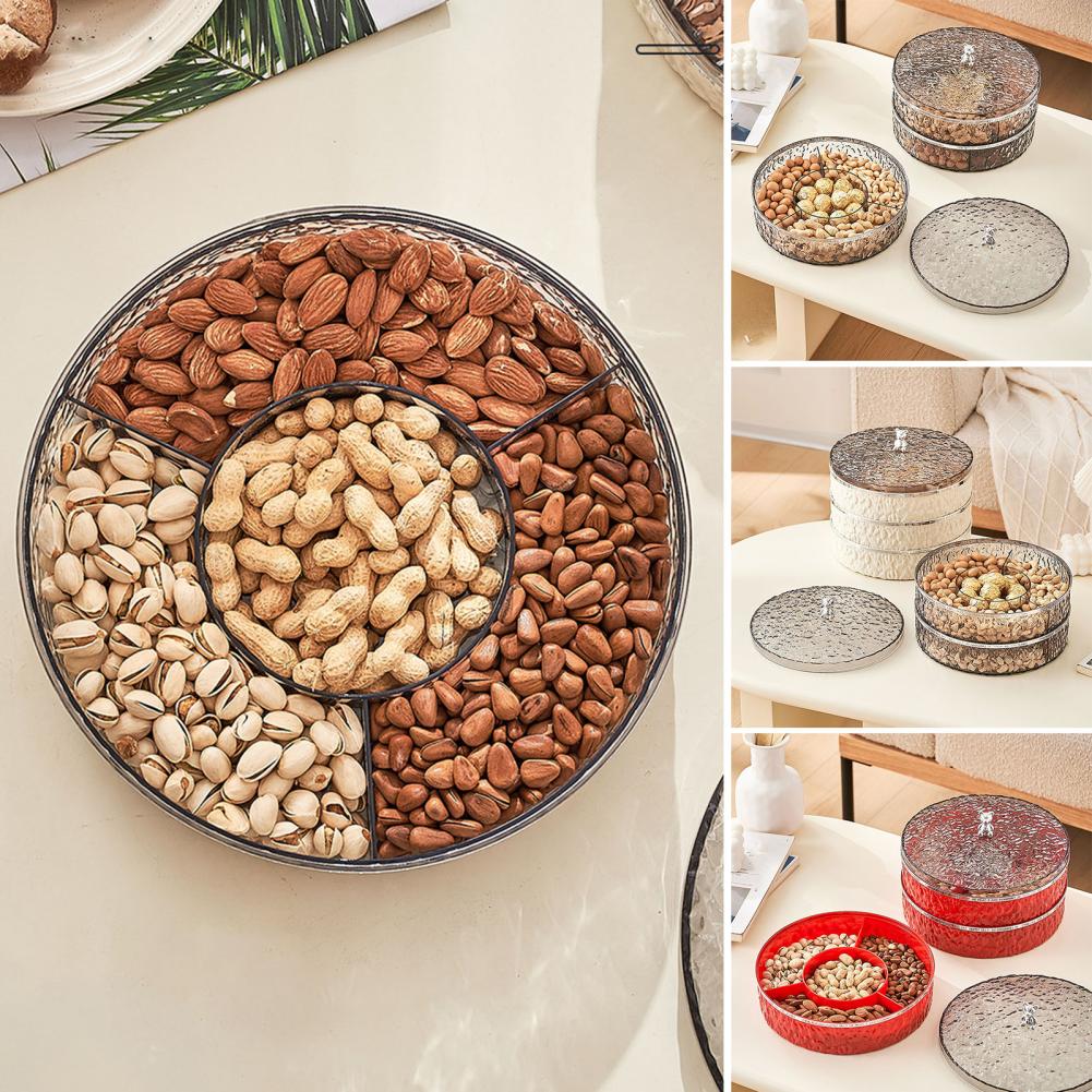 Capacitate cutie de organizare pentru gustări Capacitate cutie de depozitare Cutie de depozitare cu trei straturi pentru alimente pentru festivalul de acasă Tavă pentru gustări cu fructe de masă Bomboane