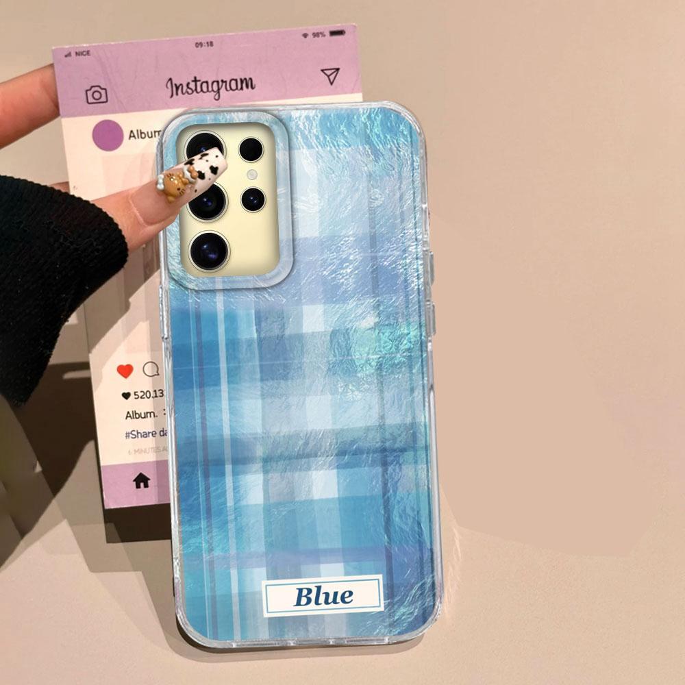 Růžové Proplétané Mřížkované Vzorované Vortexové Texturované Pouzdro na Telefon pro Samsung Galaxy S25 Edge S24 S23 S22 S21 S20 FE Plus Ultra tpu Kryt