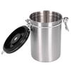 Coffee Bean Container with Exhaust Valve Tea Leaf Storage Canister for Kitchen Use(Silver Spoon 1.8L (Filled 750g Coffee Bean))