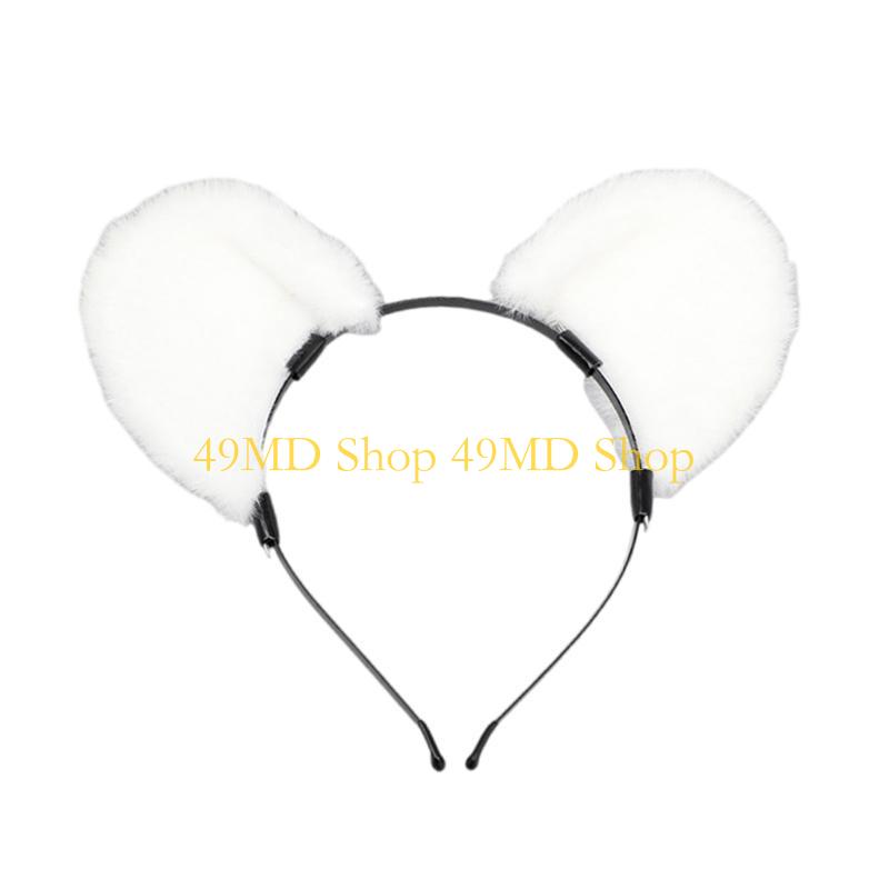 49MD Animal Ear Headband Halloween Anime Hairhoop Cosplay Party Accessories Hairband