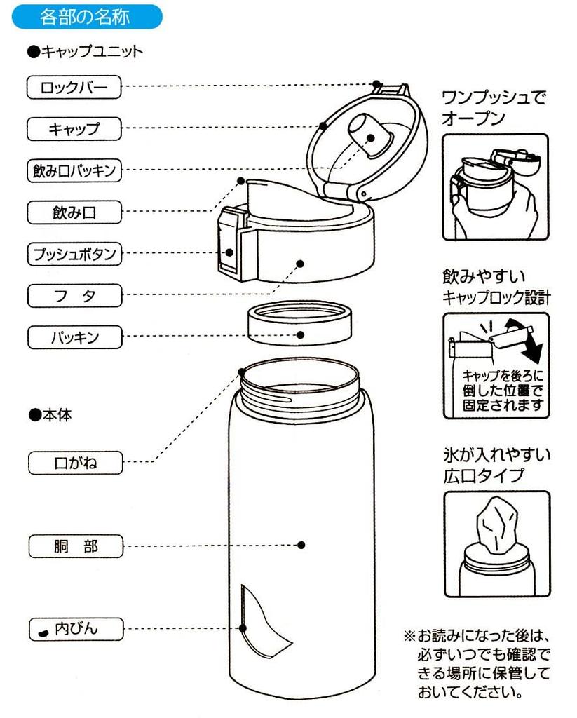 Skater Mug Bottle 480ml Thermal Insulated Stainless Steel Water Bottle One Touch Open Despicable Me Minion STOT5-A