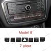 Air Conditioner Button Stickers for Mercedes Benz GLA X156 CLA C117 A Class B Class W176 2013-2017 Car Interior Accessories