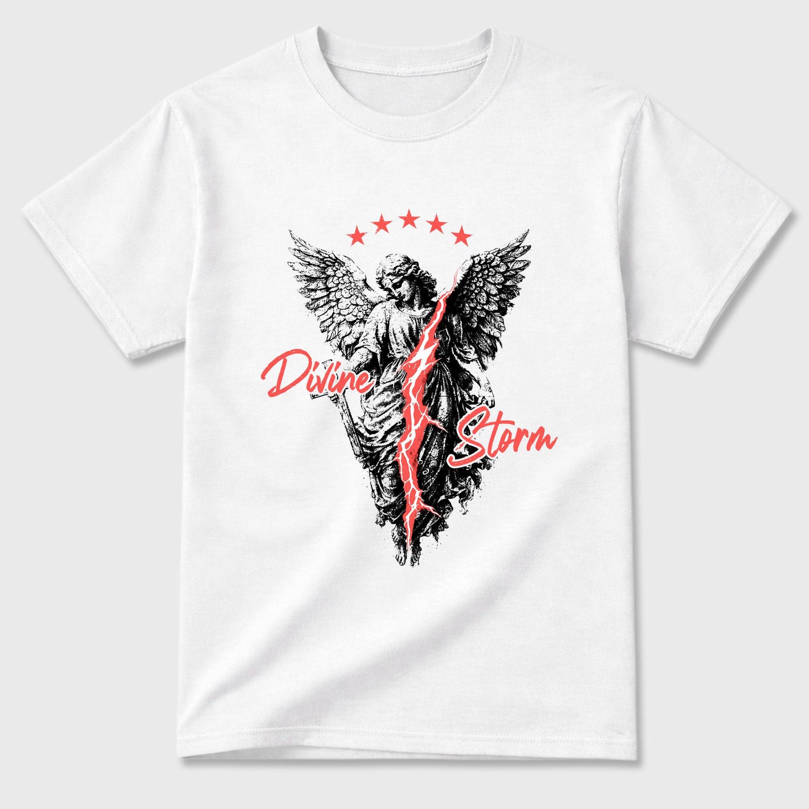 Divine Storm Graphic T-Shirt - best T-Shirts to wear with jordans Max 90 Infrared 2XL
