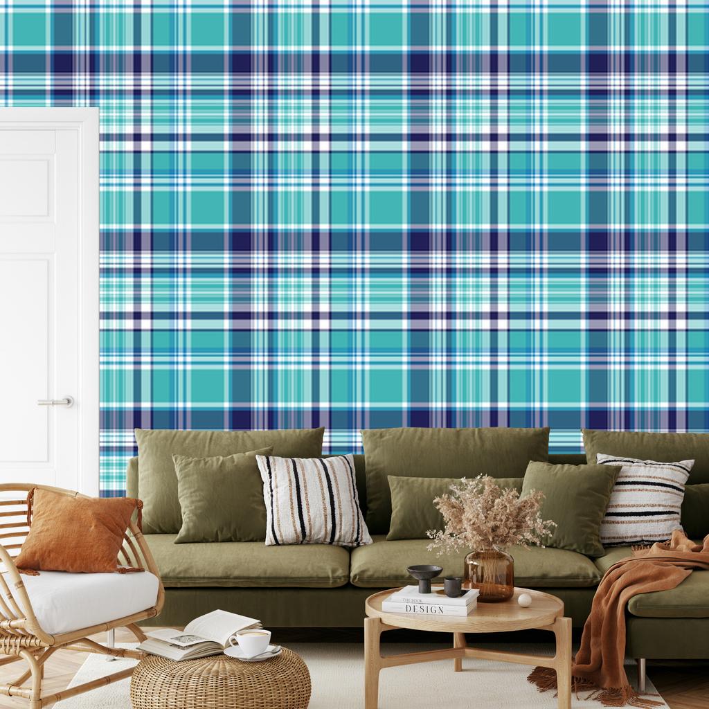 Geometric and Modern Checkered Wallpaper for Living Room and Bedroom 50x1000