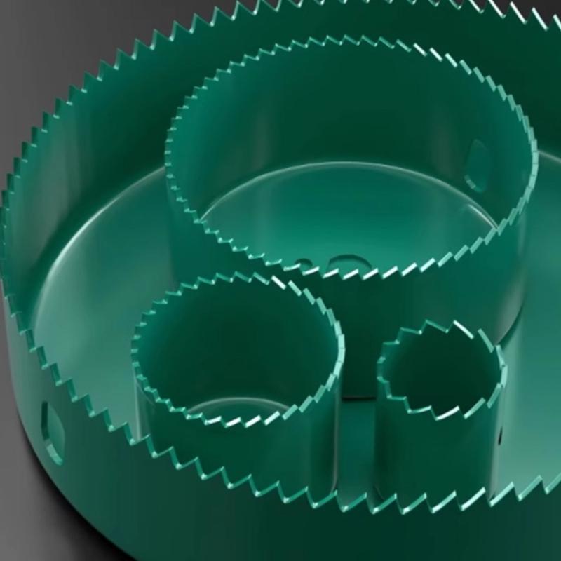 5/8/13Pcs Saw Set Installation Plate Woodworking Tool with Storage Case Hole Opener Accessories 19-64/64-127/19-127mm