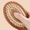 BEPAN Sandalwood Air Cushion Hair Brush Combs Anti-Static Detangling Hairbrush for Straight Curly Hair Wooden Hair Scalp Massage Combs