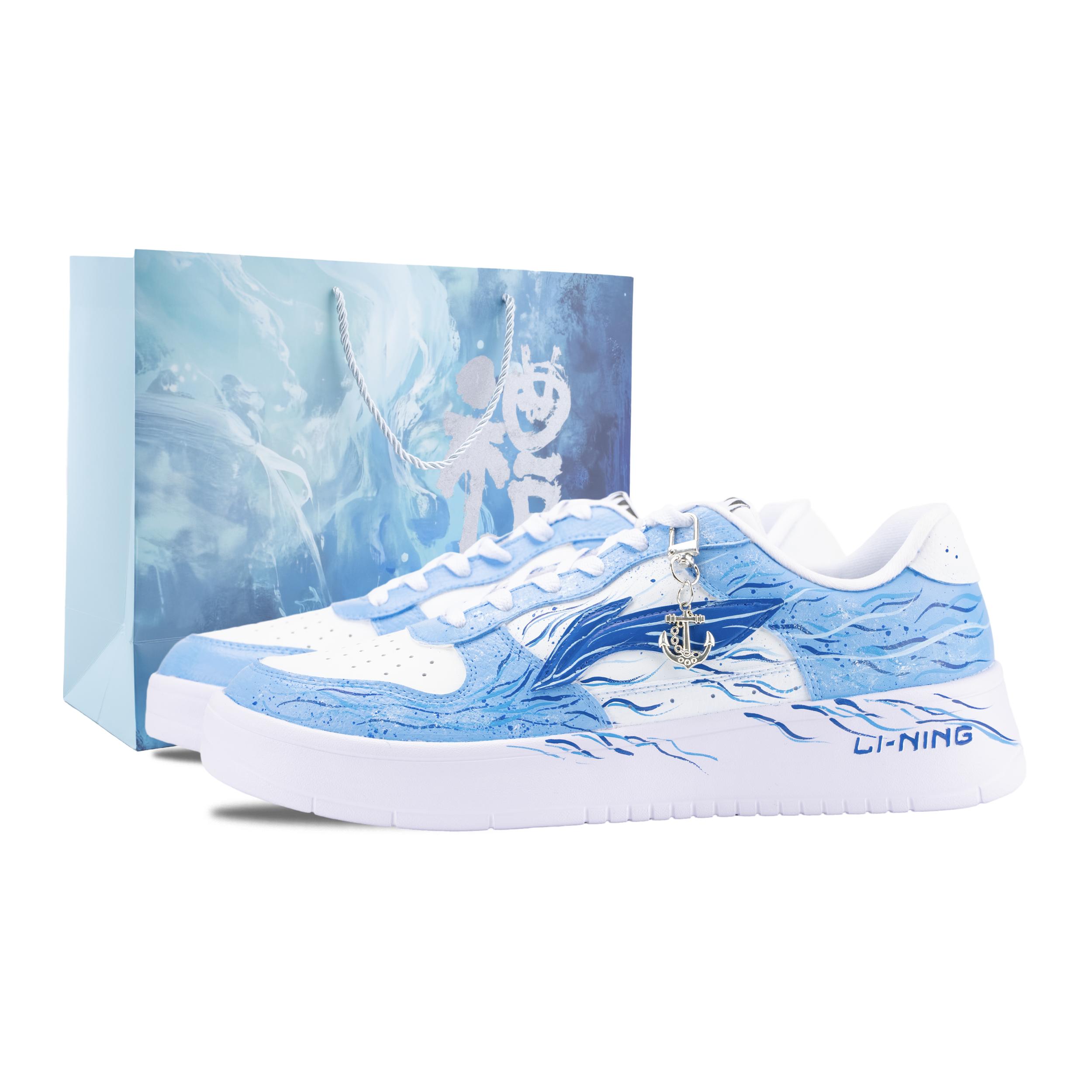 

Li Ning Floating Boat Jade Sea Chase The Wave Height Increasing Abrasion Resistant Breathable Slip Resistant AGCS419-1(Team626-) 36