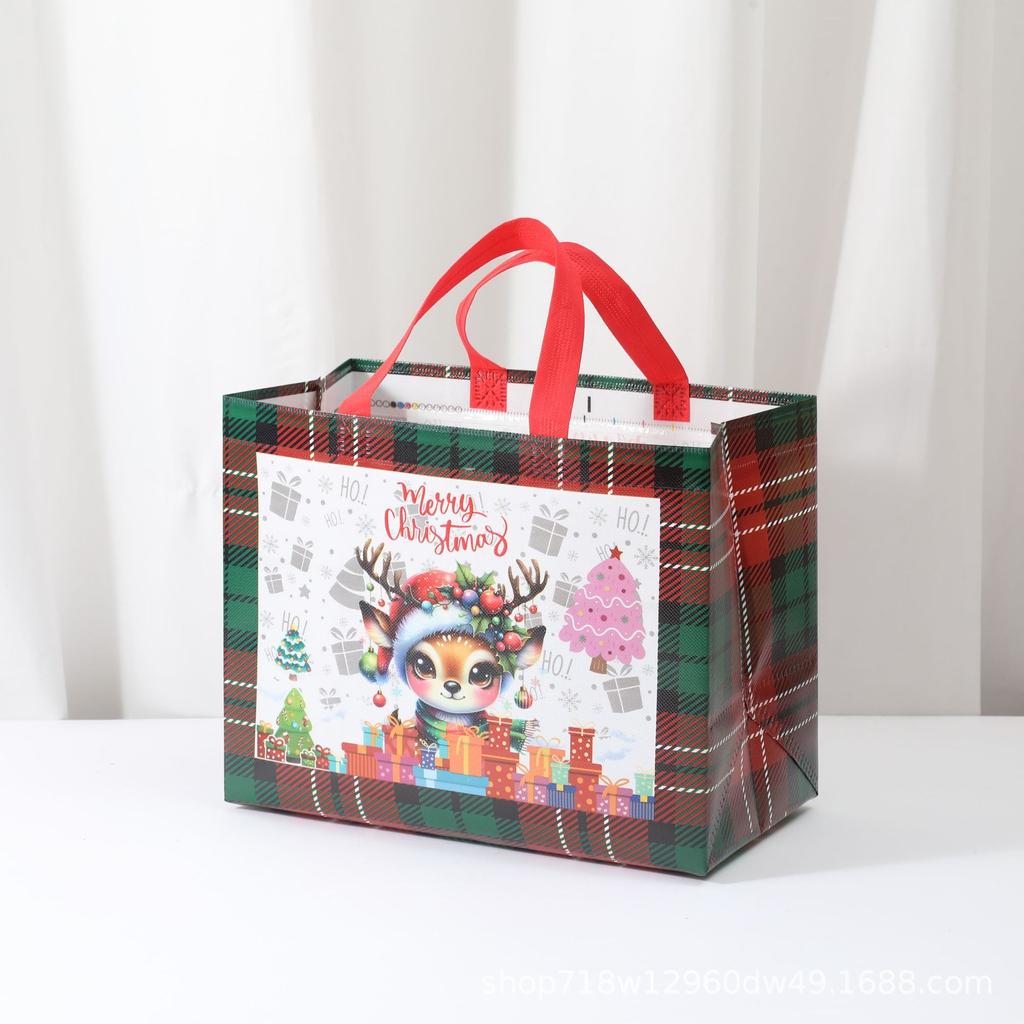 Christmas Non-woven Fabric Christmas Gift Bags, Gift Packaging Handbags