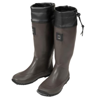 Rain Long with Storage Rain M [Ametohare] Boots, Boots, Foldable, Bag, AH-600, Roll-up Boots, Women's, Men's, (brown,