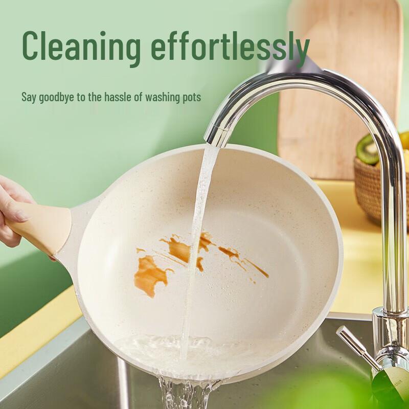 COOKER KING Small White Non-stick Frying Pan