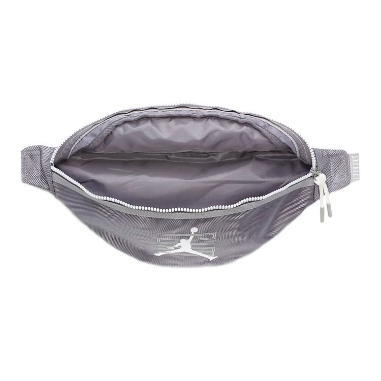 Jordan Crossbody Flying Man Logo Zipper Closure Polyester Chest Bag Waist Bag Unisex Bags Gun-Gray DV1870-056