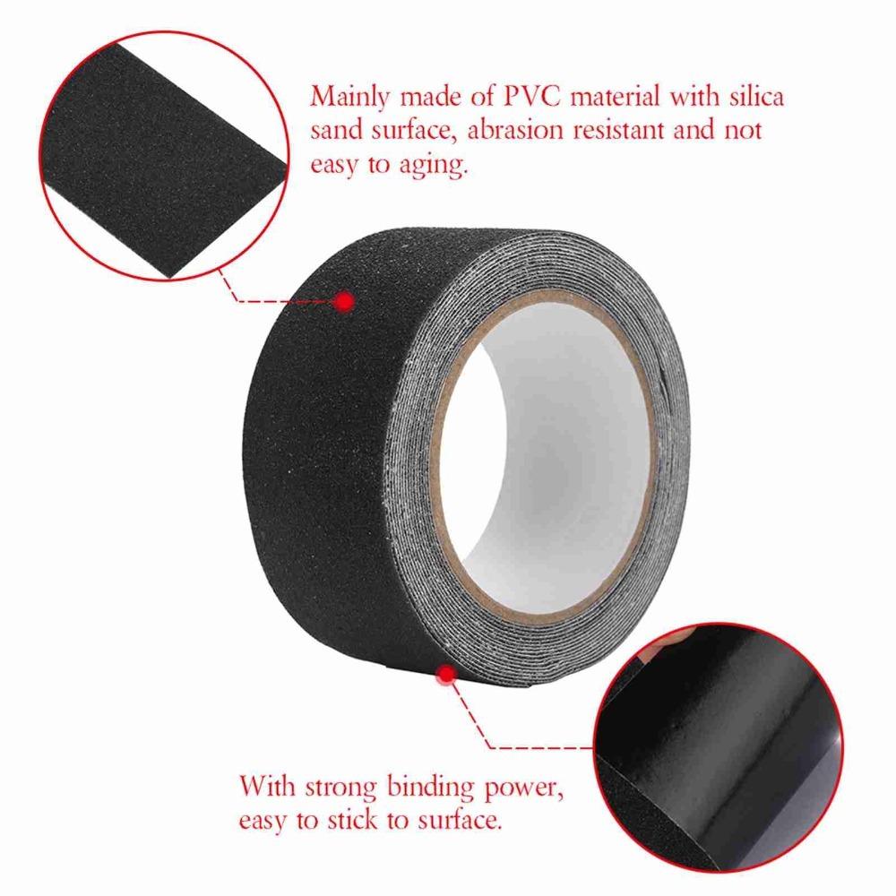 

PVC Anti Slip Tape 5M*5cm Grip Tape Durable Stair Grip Tape Shower Floor Use чёрный