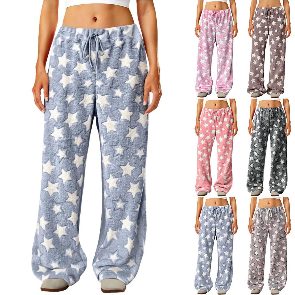 Women's Winter Cotton Warm Loose-Fit Casual Sleep Pants