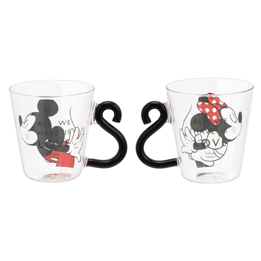 Maebata Disney Mickey & Minnie Heat-Resistant Pair Mug Set D-MF62 52159