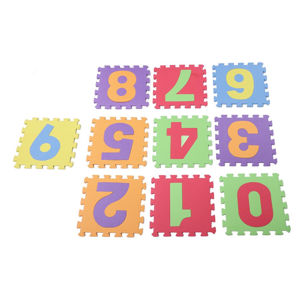 Kid Foam Play Mat Colorful Number Puzzle Foam Number Patterns Playing Floor Puzzle Mat for Children