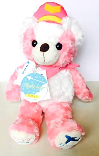 

Local Bear Flight Bear 3 Plush Toy, Small, Pink, Airport Exclusive, by Makoto Fujini