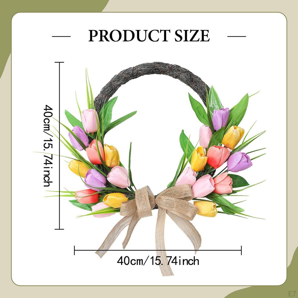 Artificial Garland for Spring And Summer, Ideal Front Door, Home Decor, Parties, Garden,