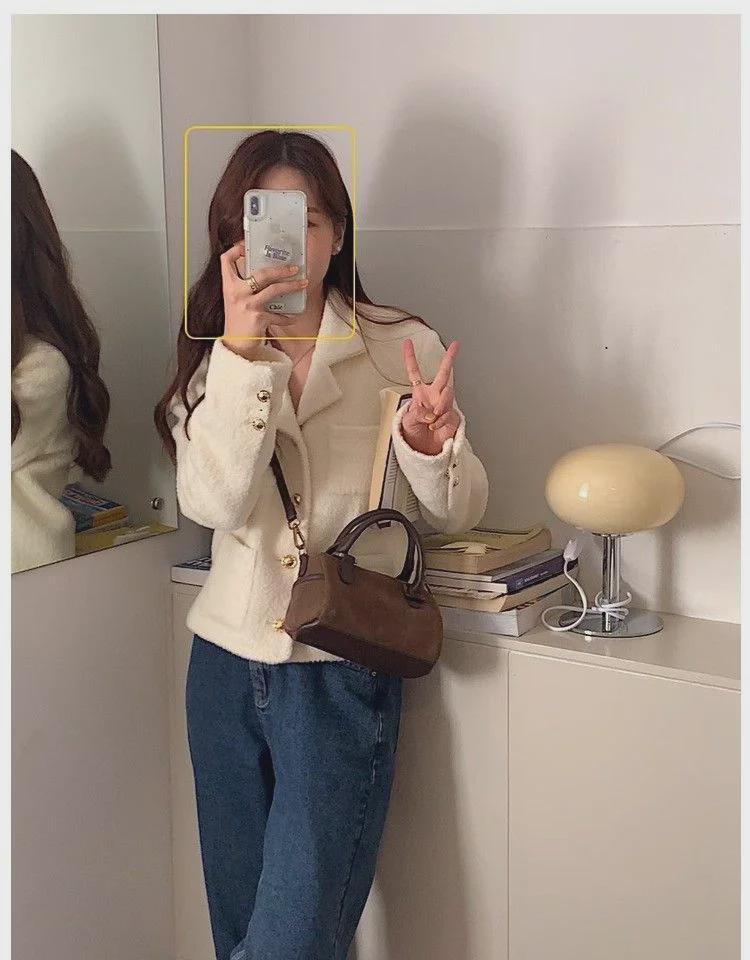 Autumn/Winter Retro Suede Boston Pillow Bag: Versatile Single-Shoulder Crossbody